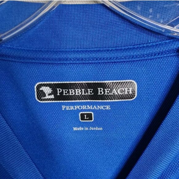 Pebble Beach Performance Mens Sweatshirt L Pullover Long Sleeve Moisture Whick - Picture 2 of 3